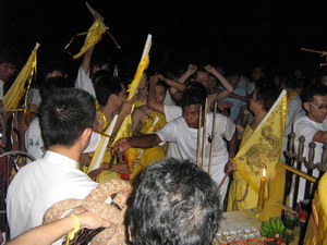 Welcoming rites at Pantai Bersih